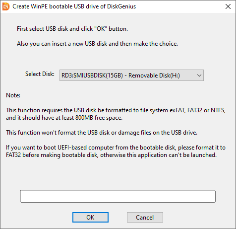 Create Windows 10 Recovery USB Disk
