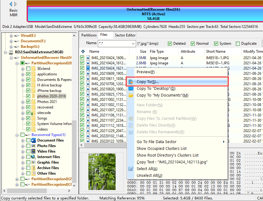 SD card recovery