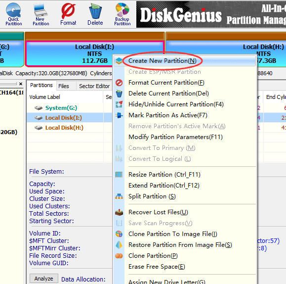 create boot partition on external hard drive windows 10