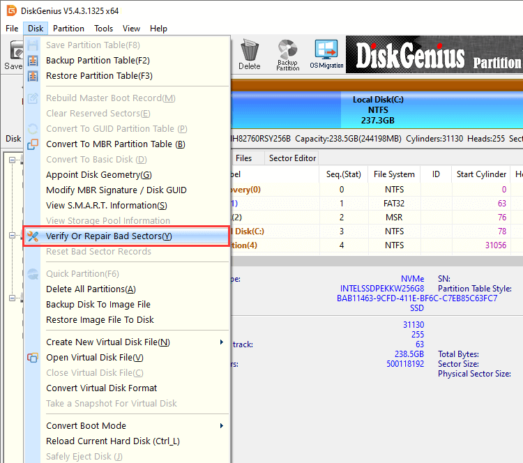 Restart to Repair Drive Errors