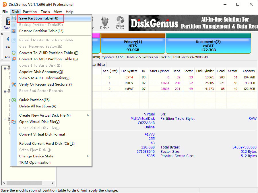 recover files from deleted partition