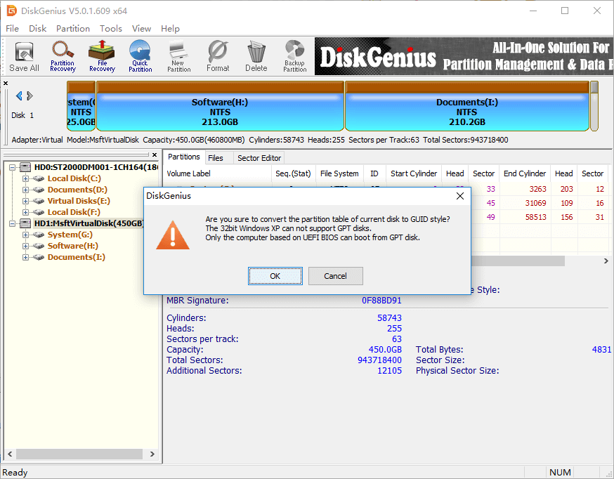Virtual Disk Service Error