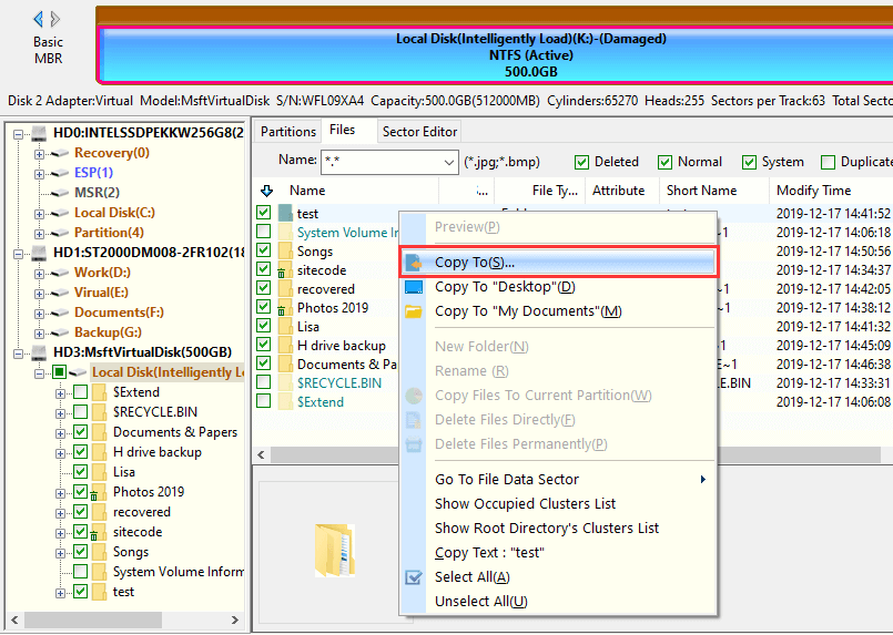 change RAW to NTFS