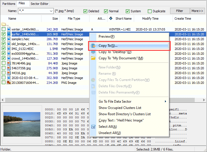 recover lost partition