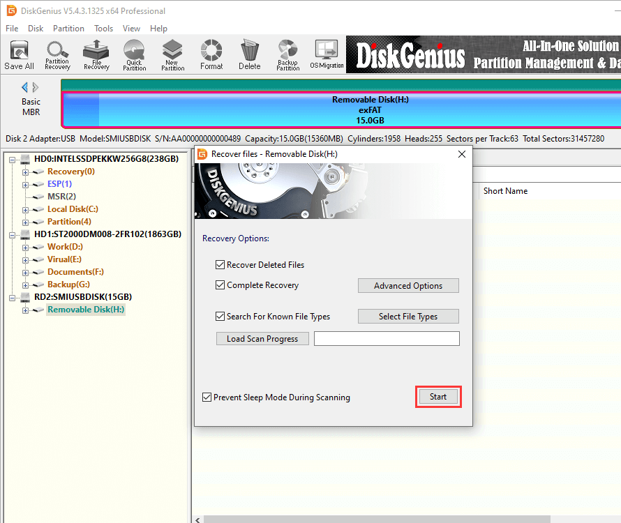 USB Partition Recovery