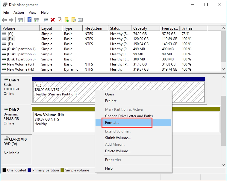 format external hard drive to FAT32