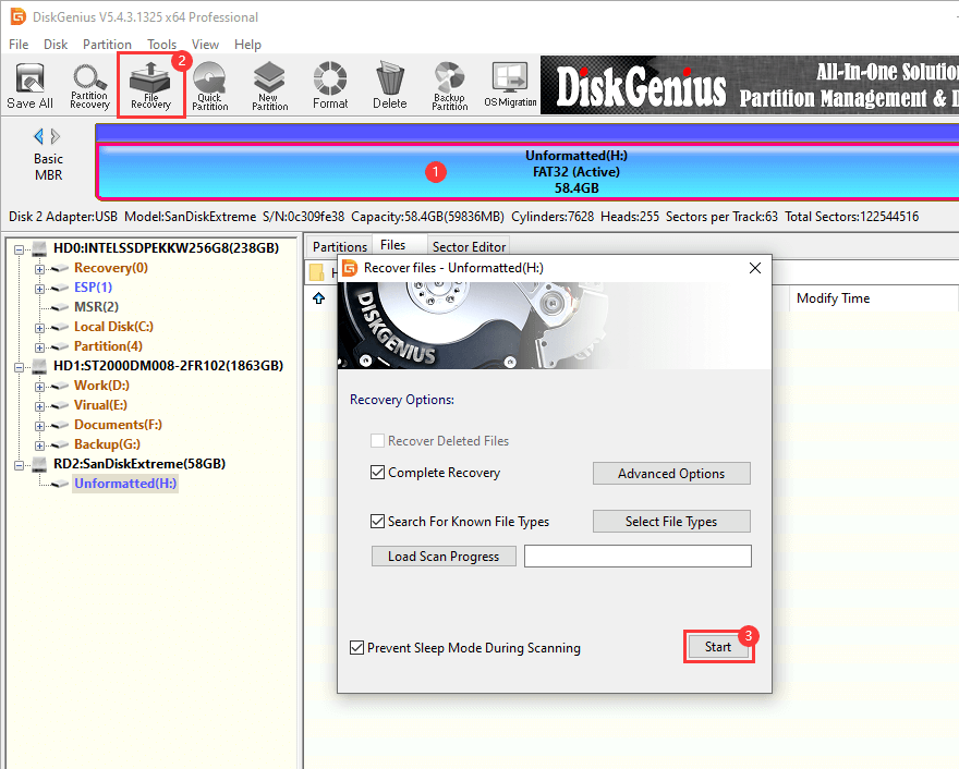 format USB drive FAT32