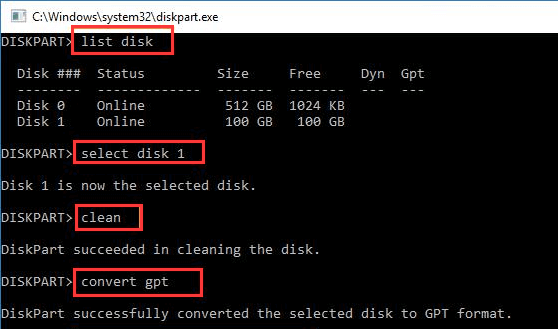 The selected disk has an MBR partition table