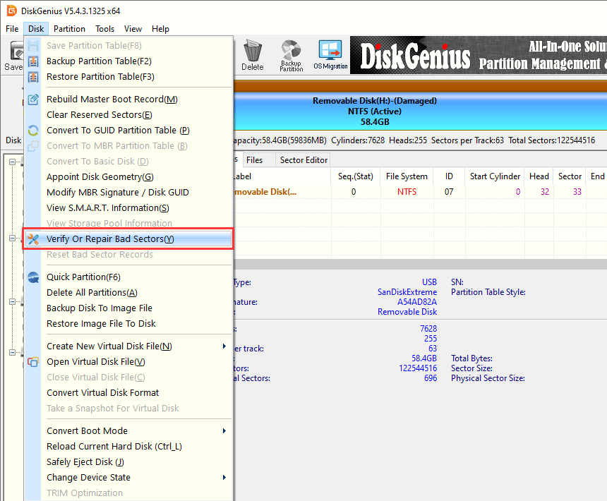 You need to format the disk in drive before you can use it