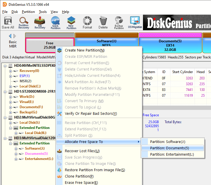 Recover Unallocated Partition