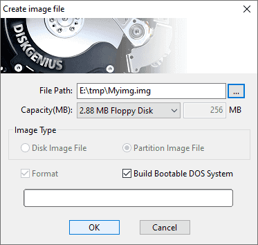 Create img image file