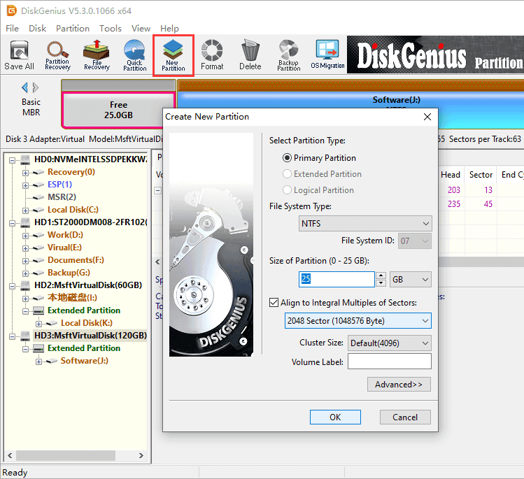 Recover Unallocated Partition