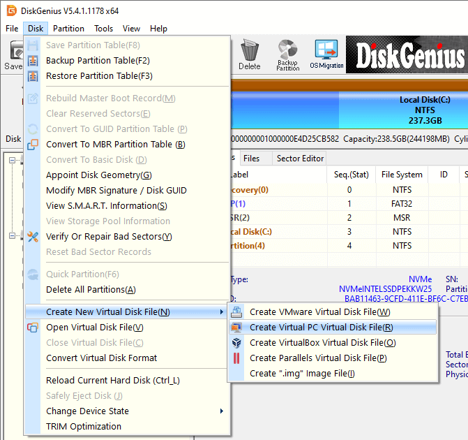 virtual optical disk file windows xp download