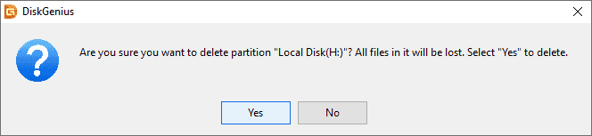 Delete Partition