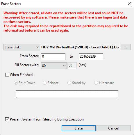 erase windows hard drive and format disk for mac