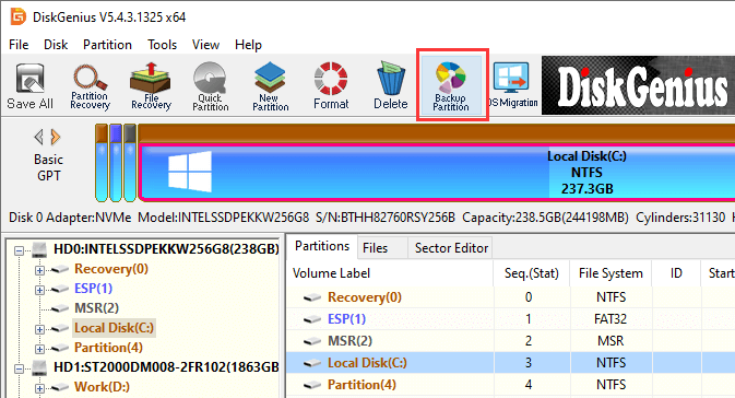 resize ext4 disk genius