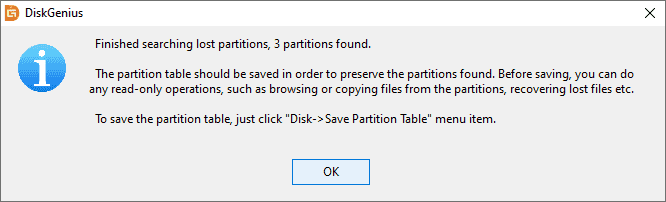 restore deleted partition windows 10
