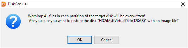 backup hard drive into an image file